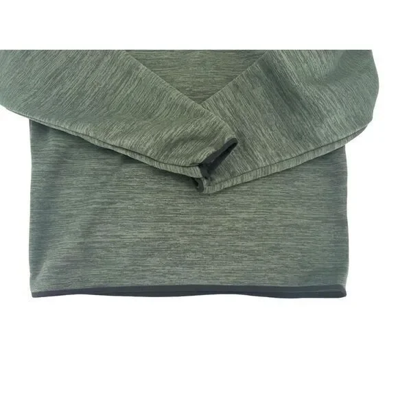 NWT Jackson Hole 1/4 Zip Space Dyed Zipper Sleeve Pocket Heather Green Mens‎ M - Picture 11 of 11